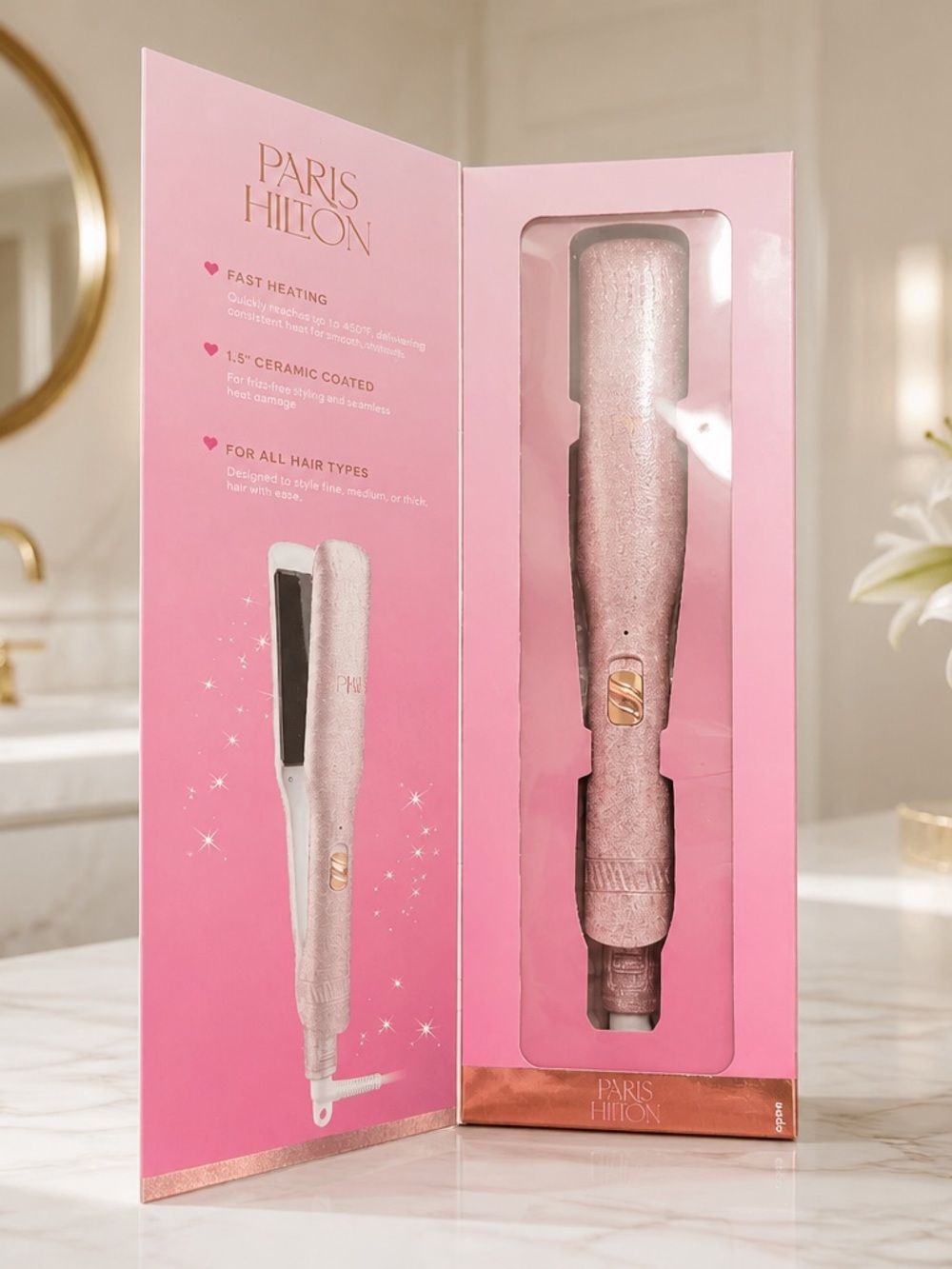 Paris Hilton Pink Glitter Hair Beauty Accessory New - Picture 2 of 4